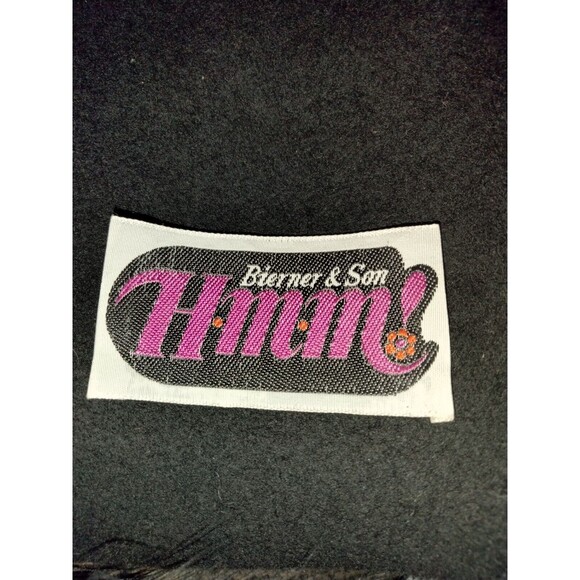 Vtg Bierner & Son Women's 100% Wool Black Cap With Feathers Made In USA - Picture 5 of 5